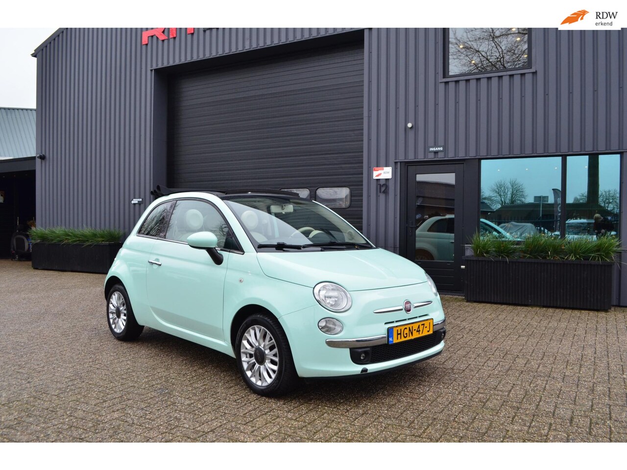 Fiat 500 - 1.2 By Diesel | Automaat | Clima | Cabrio - AutoWereld.nl