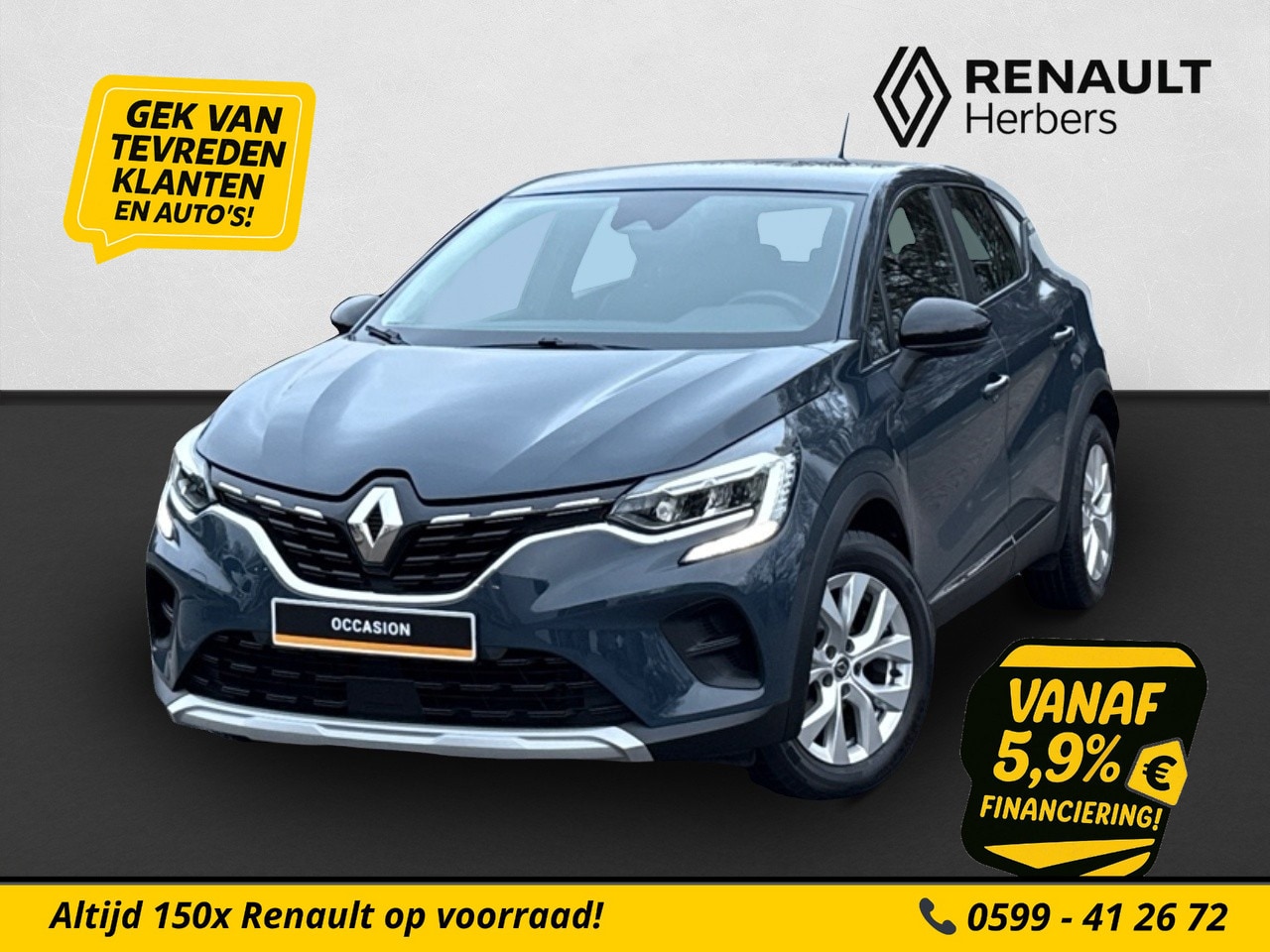 Renault Captur - 1.0 TCe 100 Zen CRUISE / TREKHAAK / STOELVERW. / PDC ACHTER - AutoWereld.nl