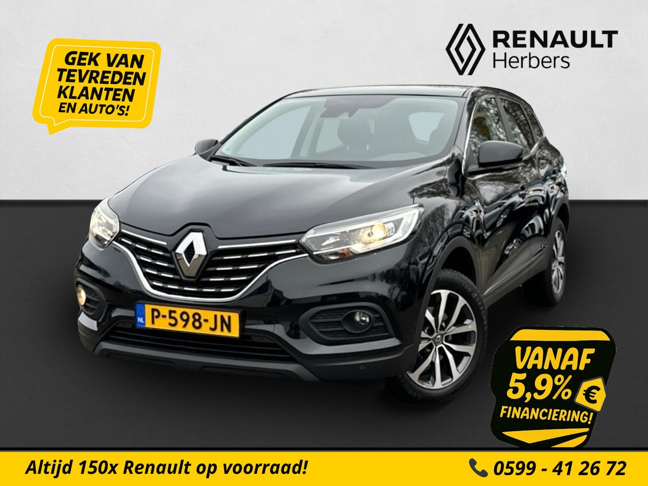 Renault Kadjar - 1.3 TCe Zen EDC AUTOMAAT / TREKHAAK / PDC VOOR&ACHTER / CRUISE - AutoWereld.nl