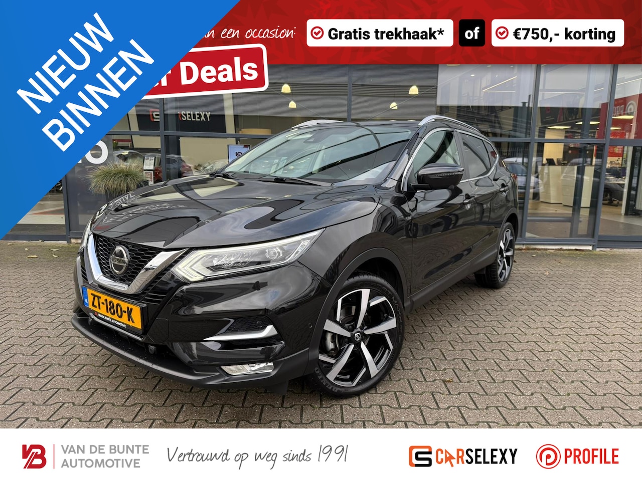 Nissan Qashqai - 1.3 DIG-T Tekna *Trekhaak & Stoelverwarming* - AutoWereld.nl