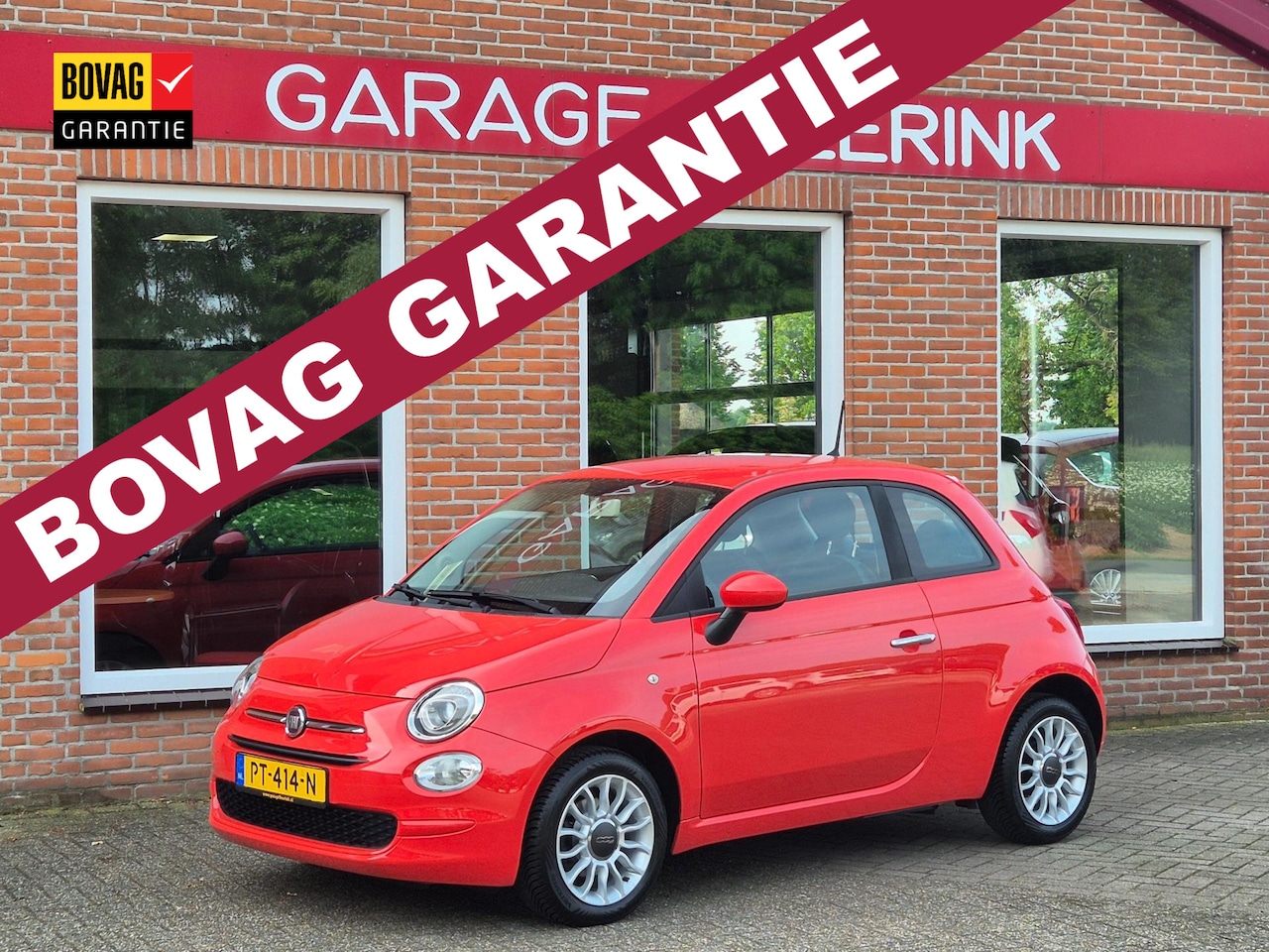 Fiat 500 - 1.2 Popstar 69PK 3drs airco, lmv, elektr.ramen, aux/usb, cruise/lim - AutoWereld.nl