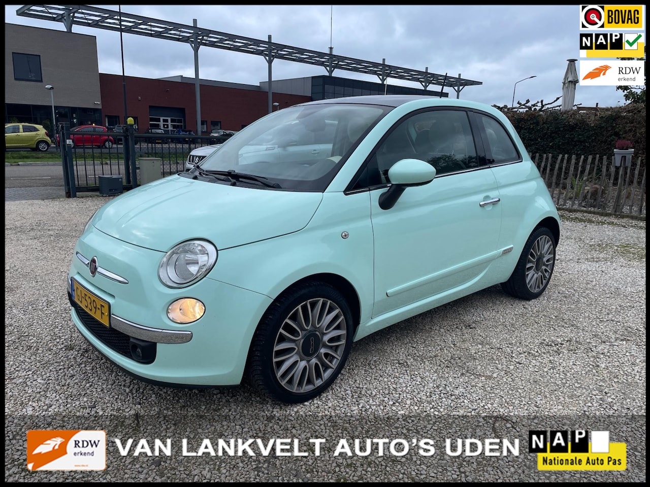 Fiat 500 - 0.9 Turbo 80pk Lounge Panorama, Leder, 16 inch - AutoWereld.nl
