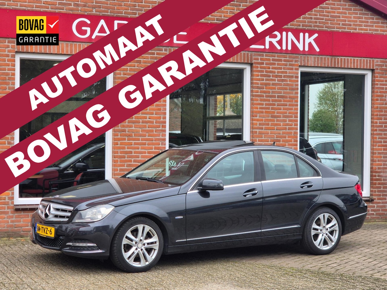 Mercedes-Benz C-klasse - 180 Business Class Avantgarde 156PK 4drs AUTOMAAT clima, cruise, navi, pdc, lmv - AutoWereld.nl