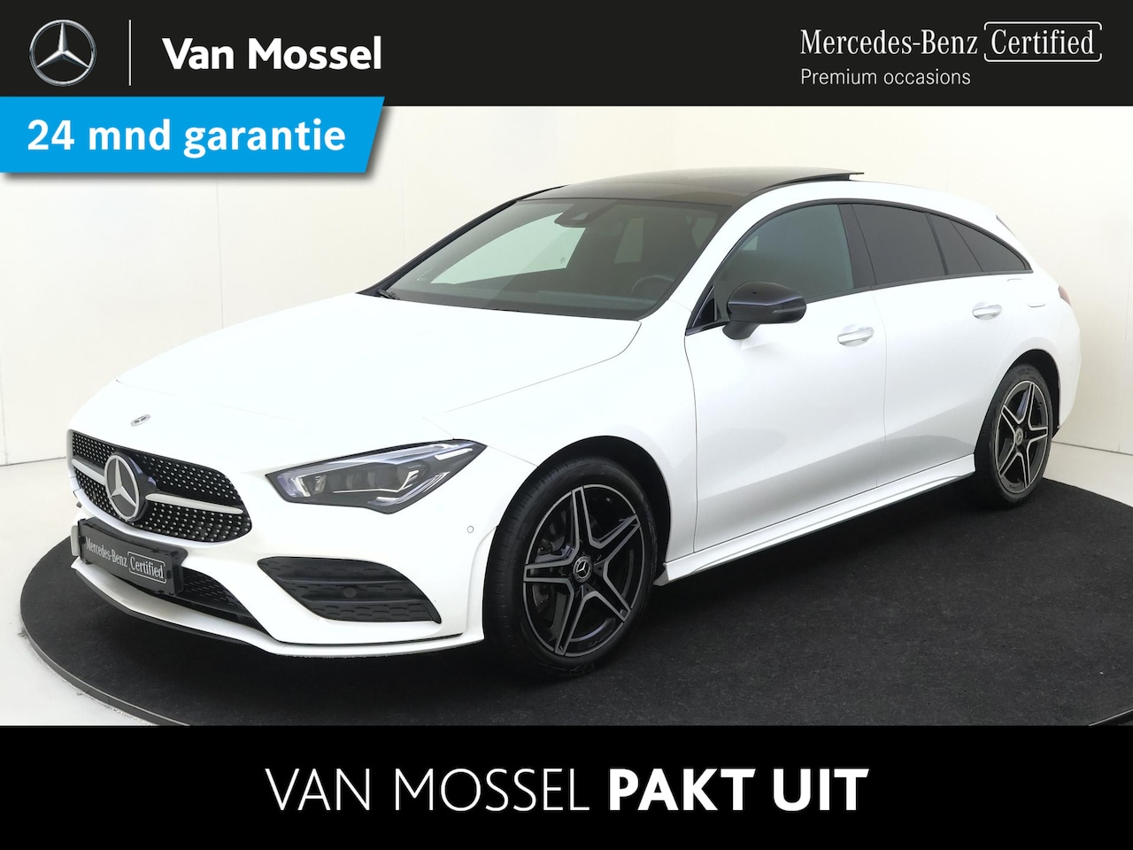 Mercedes-Benz CLA-klasse Shooting Brake - 250 e Business Solution AMG Limited / Pano Schuifdak / Burmester / Nightpakket / Keyless E - AutoWereld.nl