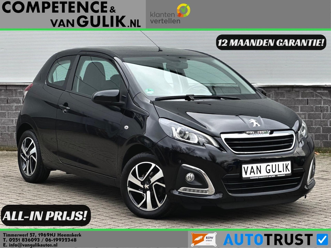 Peugeot 108 - 1.0 e-VTi Allure | Carplay | Camera | LED | Airco | - AutoWereld.nl