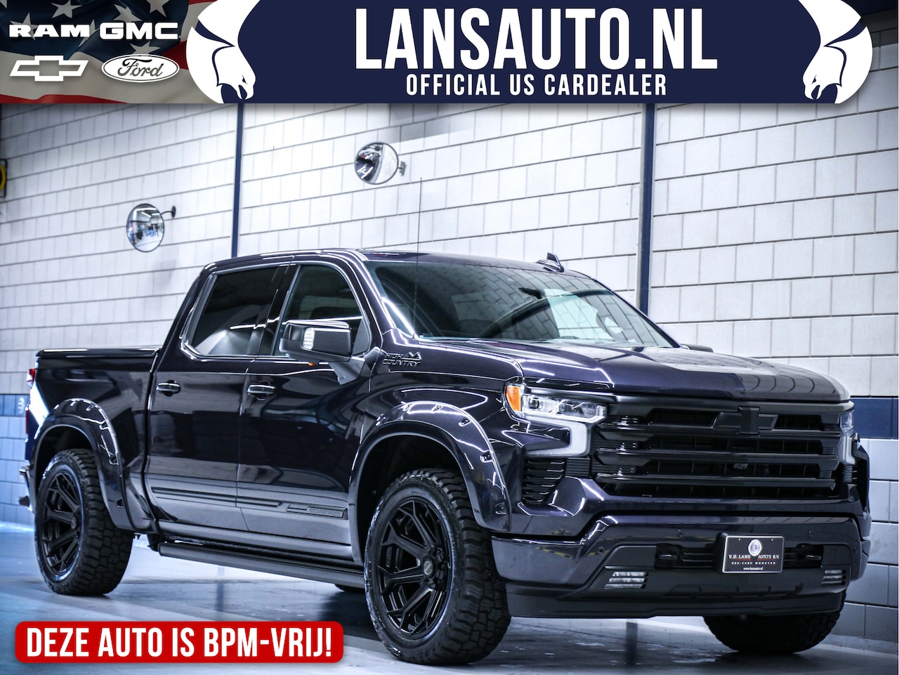 Chevrolet Silverado - 1500 High Country | Black Ops Dark Ash Metallic | 6.2L V8 - AutoWereld.nl