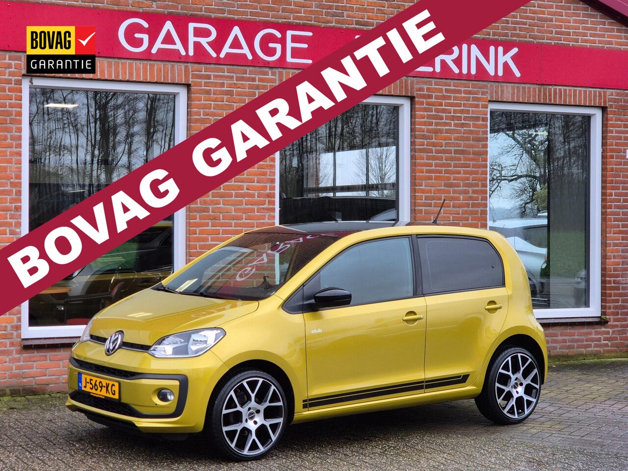 Volkswagen Up! - 1.0 BMT high up! Club 60PK 5drs airco, elektr. ramen, navi, dab, bluetooth - AutoWereld.nl
