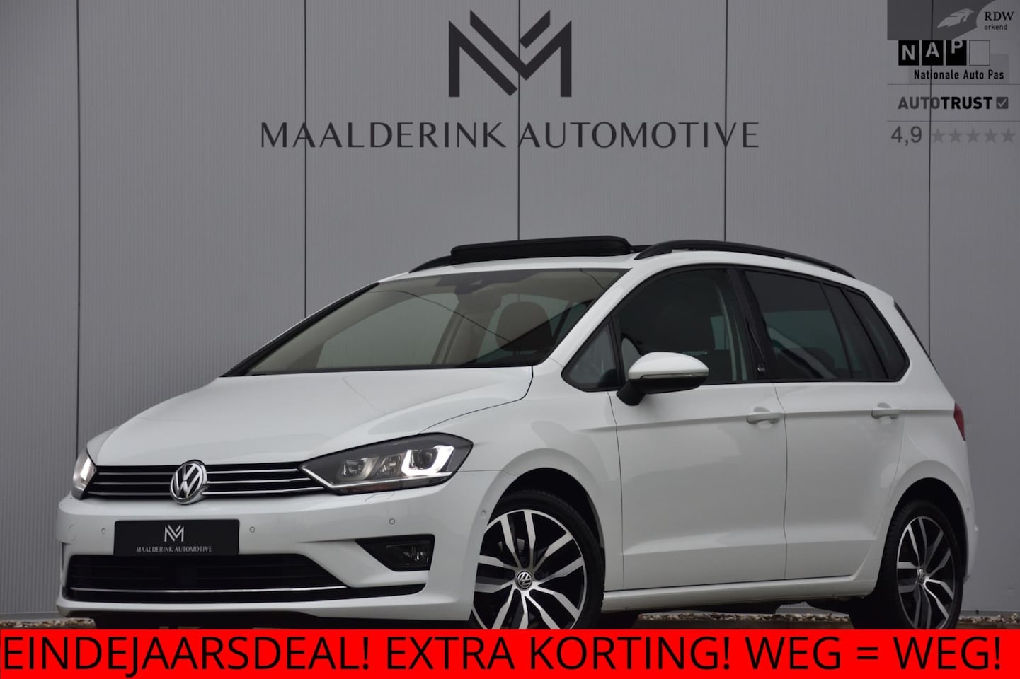 Volkswagen Golf Sportsvan - 1.4 TSI 150pk Automaat Sound Panodak, Camera, DynAudio, Stoelverwarming - AutoWereld.nl