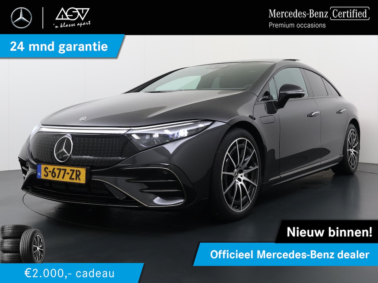 Mercedes-Benz EQS - 450+ AMG Line 108 kWh | BTW Verrekenbaar | Panorama - Schuifdak | Distronic Cruise Control - AutoWereld.nl