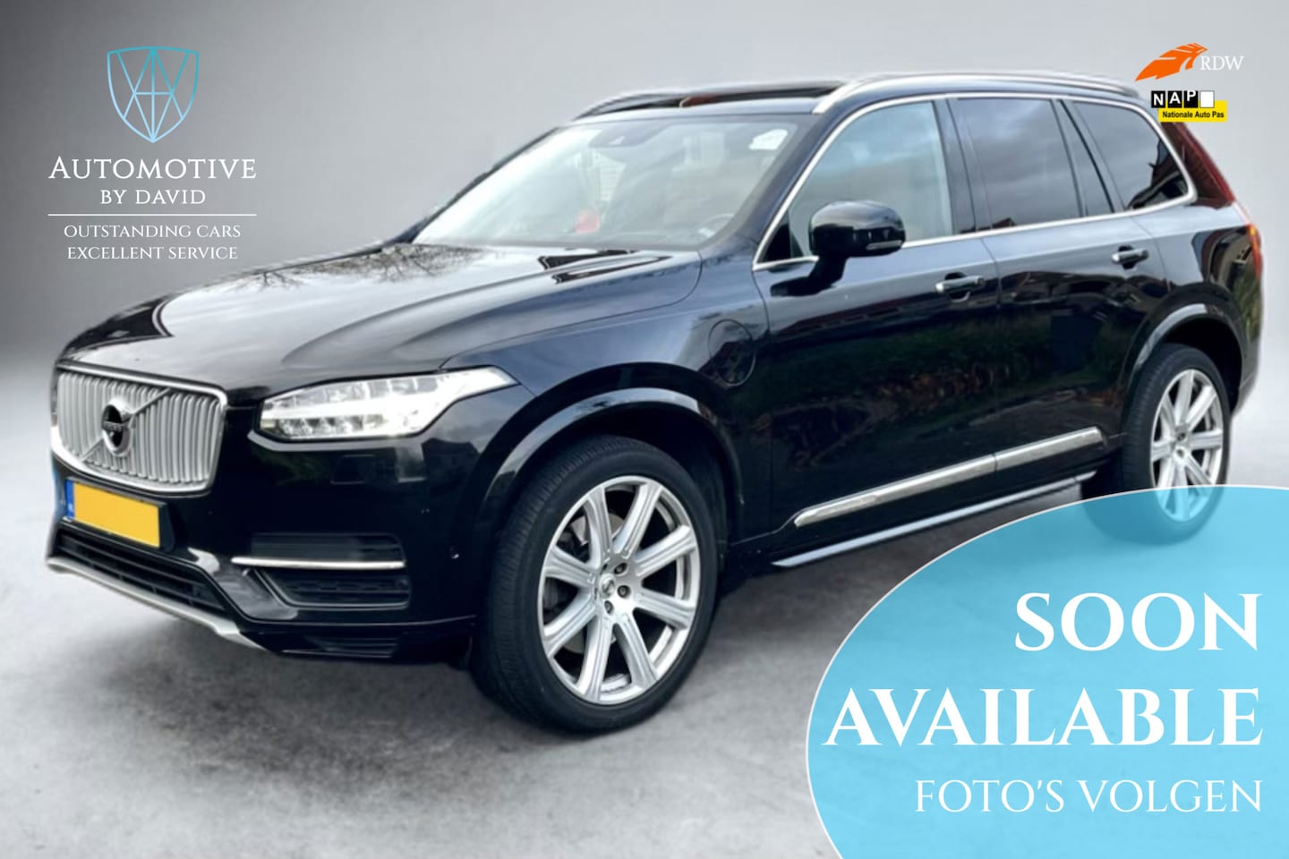 Volvo XC90 - 2.0 T8 408 pk TE AWD INSCRIPTION AUTOMAAT / B&W / LUCHTVERING / 7-PERSOONS / TREKHAAK / BO - AutoWereld.nl