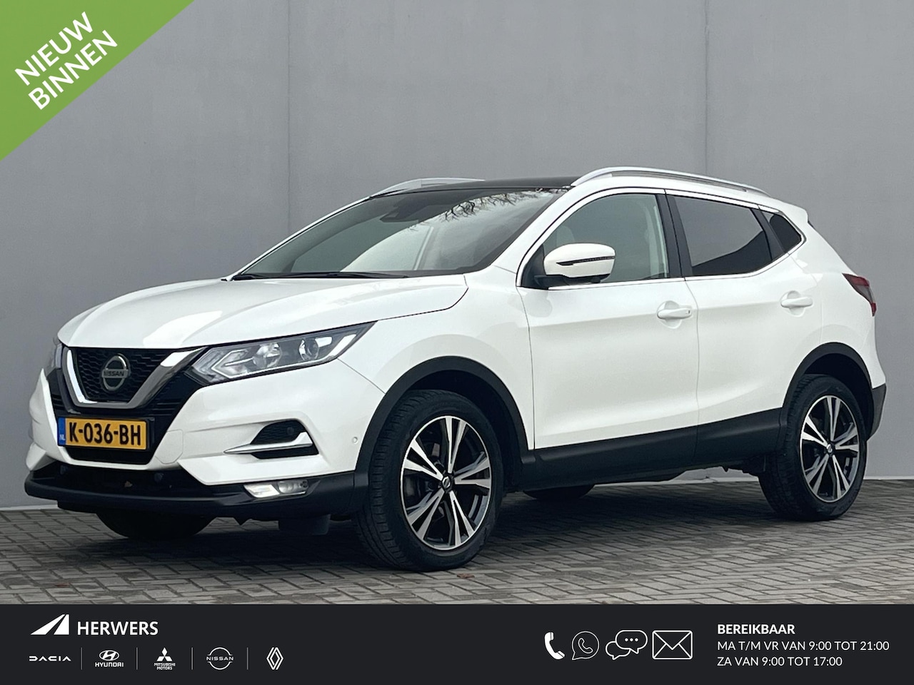 Nissan Qashqai - 1.3 DIG-T Tekna / Dealeronderhouden / Trekhaak (1500kg) / Panoramadak / Stuur- & Stoelverw - AutoWereld.nl