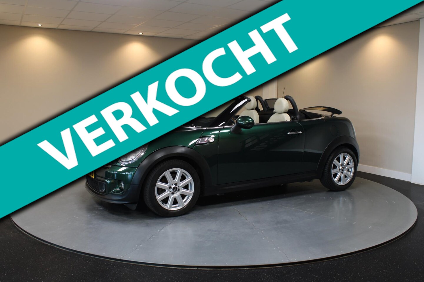 MINI Roadster - Mini 1.6 Cooper S *British Racing Green!* 184Pk! Cabrio|NAP - AutoWereld.nl