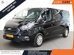 Ford Transit Custom - 300 2.0 TDCI L2H1 Limited Dubbele cabine Navigatie Airco 2x Schuifdeuren Trekhaak Parkeers
