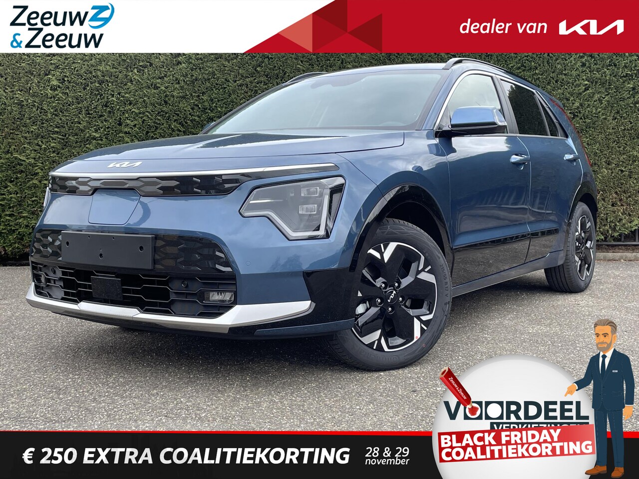 Kia Niro EV - Light Advanced 64.8 kWh | Enkele kleuren op voorraad bel voor info | Nu €4300,- inruilprem - AutoWereld.nl