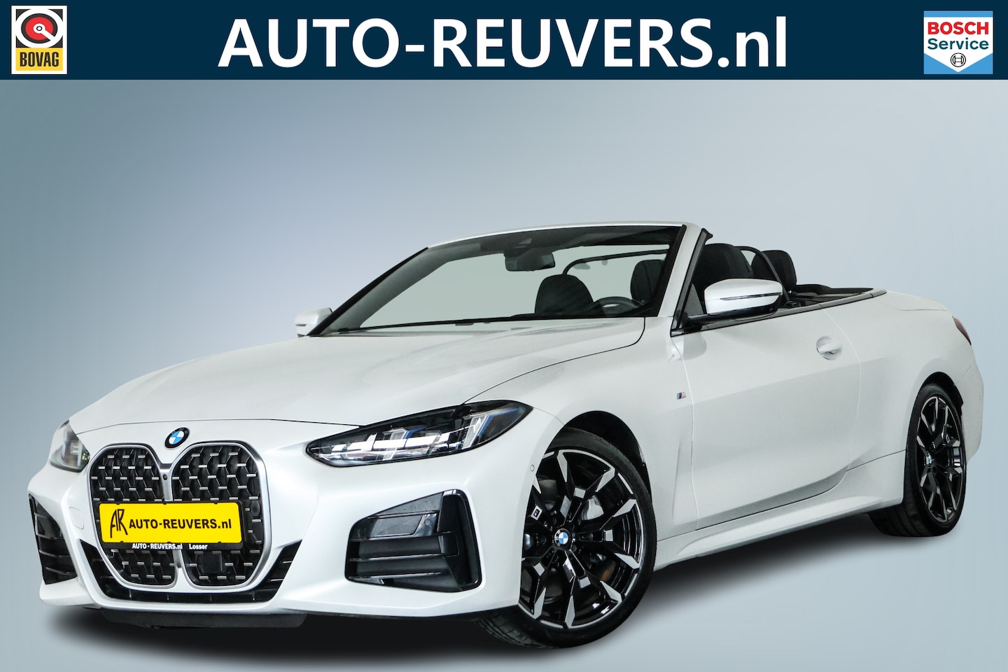 BMW 4-serie Cabrio - 430i xDrive M-Sport / Opendak / Harman Kardon / ACC / HUD / Nekverwarming / 3D view / CarP - AutoWereld.nl