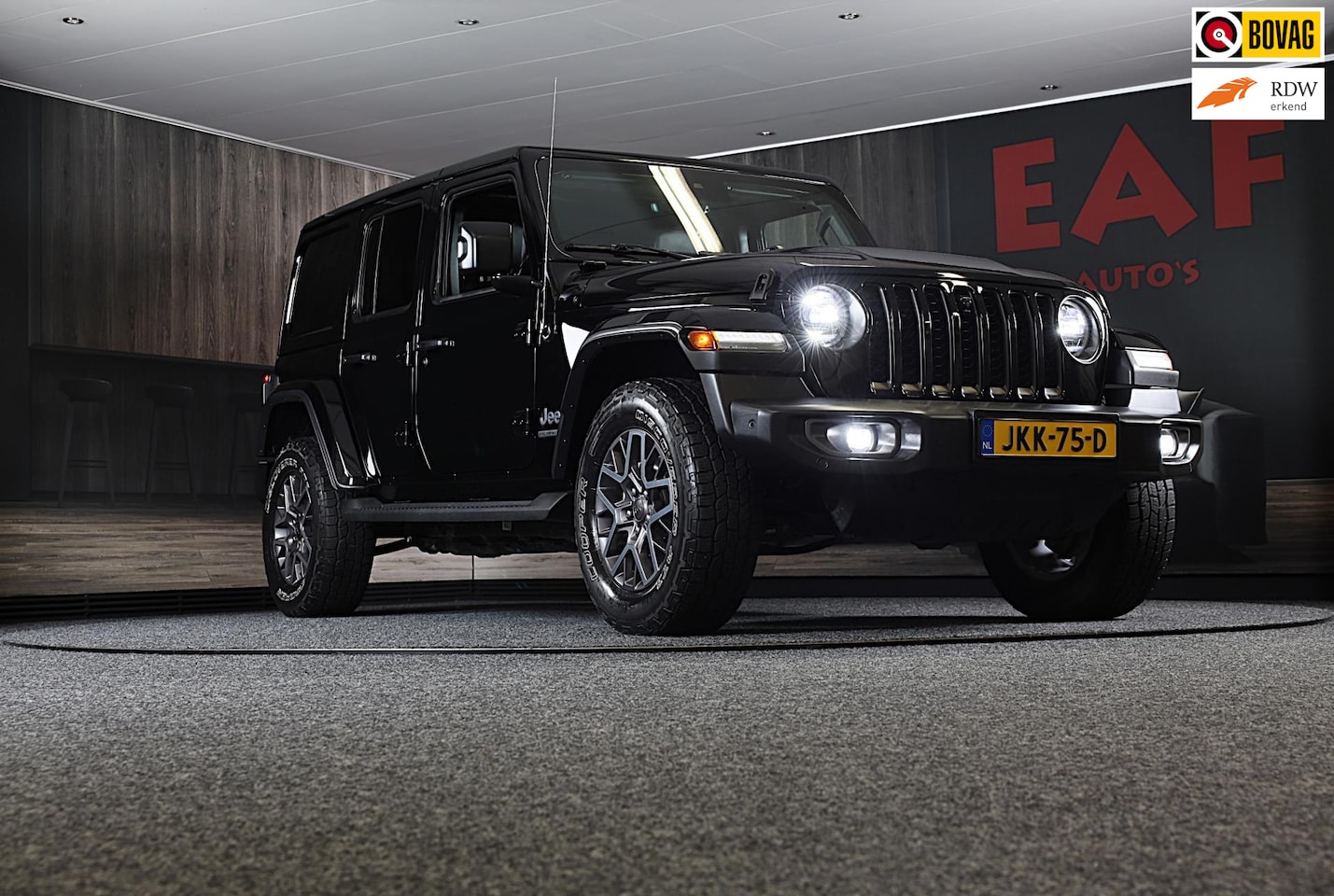 Jeep Wrangler Unlimited - 4xe 380 80th Anniversary / Acc / 360 Camera / Leder / Navi / Dode Hoek / Trekhaak / Led / - AutoWereld.nl