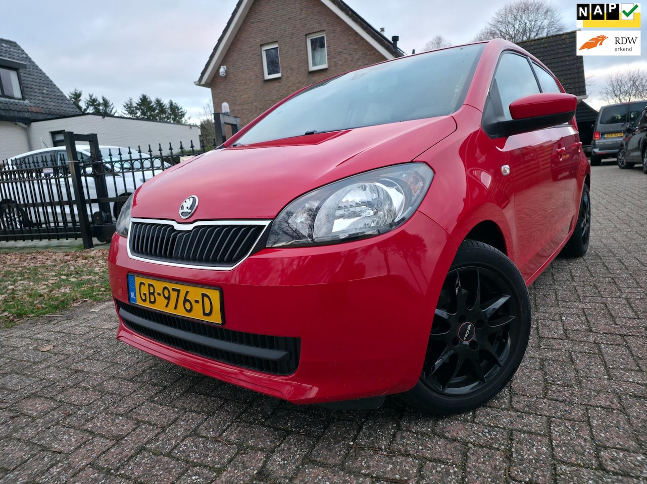 Skoda Citigo - 1.0 Greentech Edition 1.0 Greentech Edition, 5-deurs, Airco, 15 inch - AutoWereld.nl