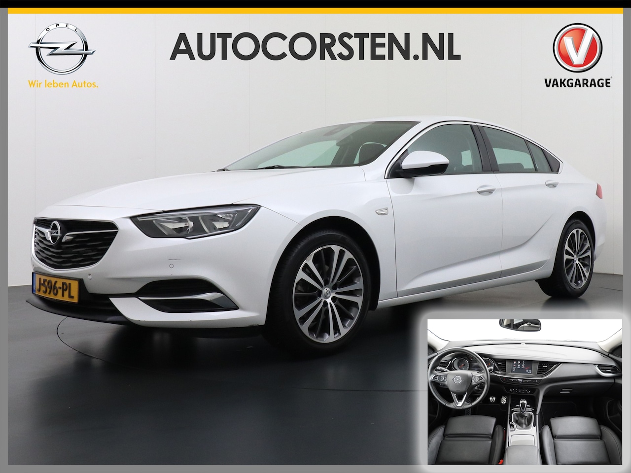 Opel Insignia Grand Sport - T165PK Leer Camera Navi Apple Carplay Android PDC-a+v Trekhaak LED-v+a Ecc Cruise Control - AutoWereld.nl
