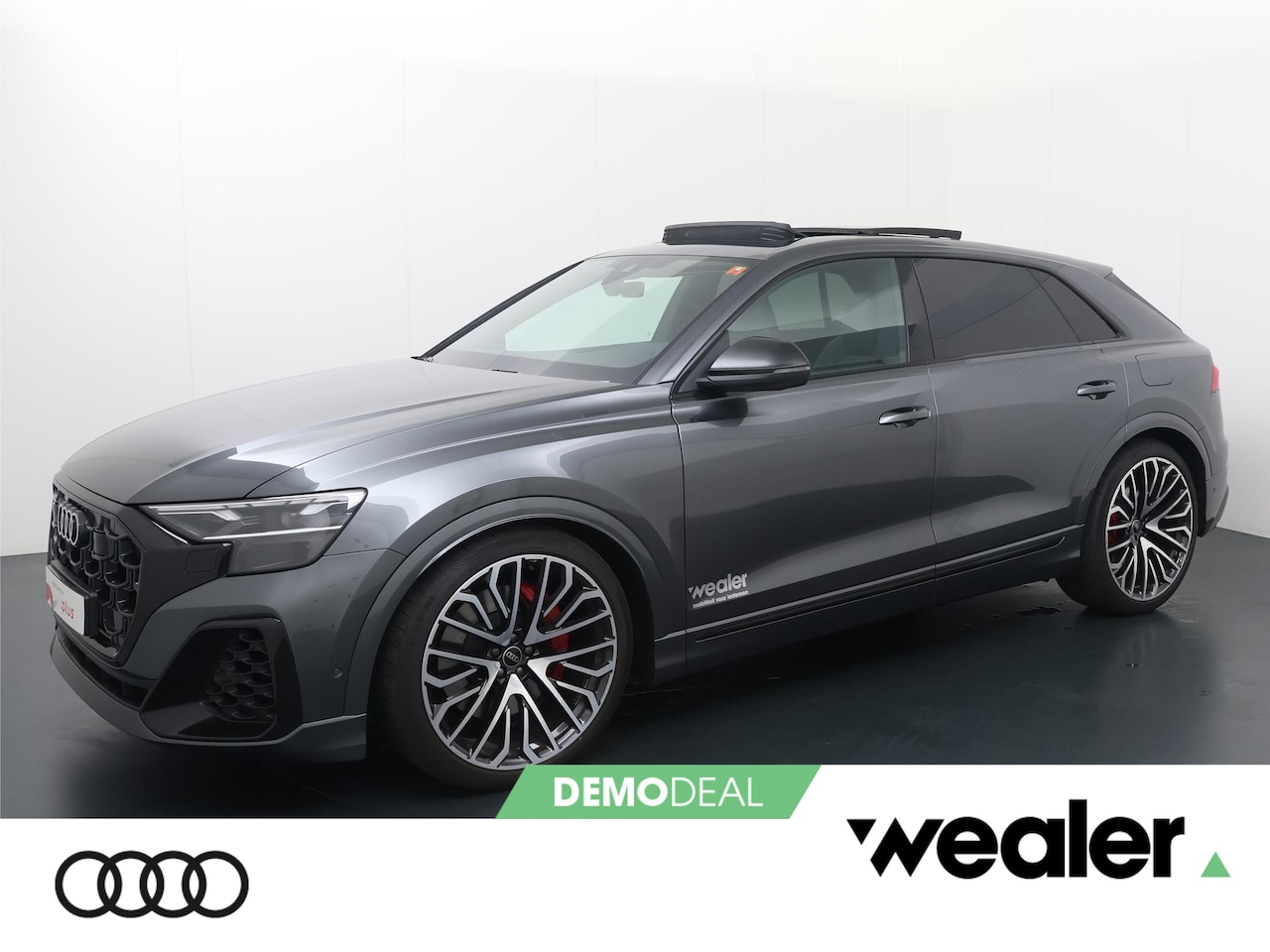 Audi Q8 - Pro Line S 55 TFSI e quattro tiptronic | Bang & olufsen premium | Ledinstaplicht logoproje - AutoWereld.nl