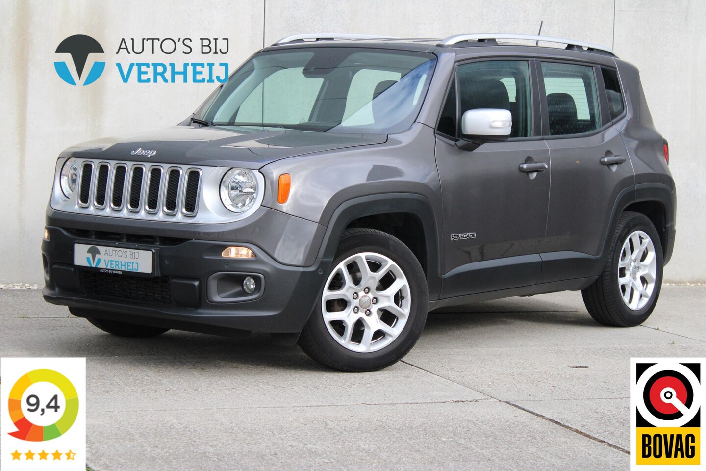 Jeep Renegade - 1.4 MultiAir Limited / LEDER / NAVI / NIEUWE DISTRIBUTIERIEM - AutoWereld.nl
