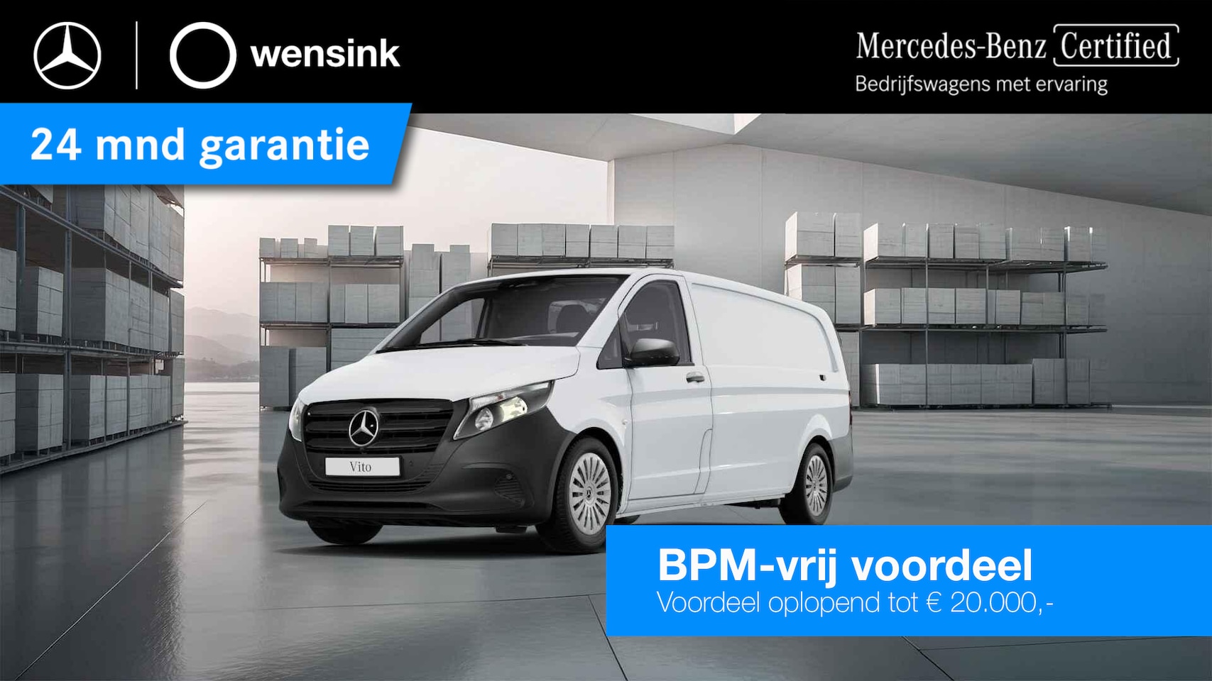 Mercedes-Benz Vito - 116 CDI L3 Pro | Keyless Start | Navigatiesysteem | Cruise Control | Parkeercamera | 3-zit - AutoWereld.nl