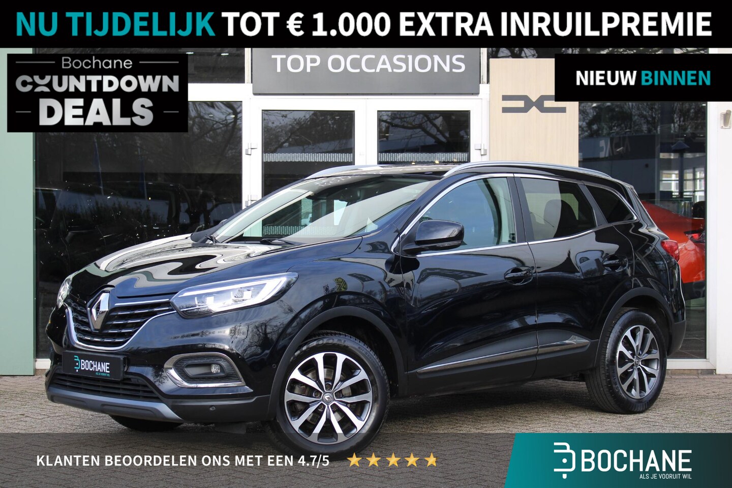 Renault Kadjar - 1.3 TCe Black Edition | Trekhaak | Stoelverwarming | Camera - AutoWereld.nl