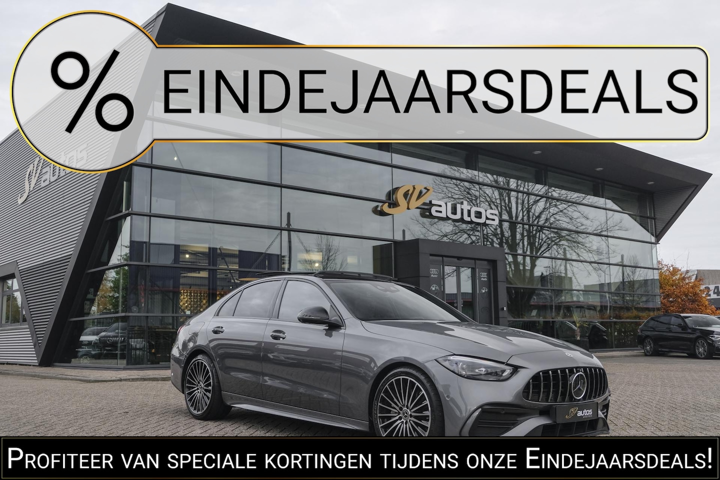 Mercedes-Benz C-klasse - C300 AMG 258pk Panoramadak Burmester 3d Digital light Distronic+ Stuurassistent 360 camera - AutoWereld.nl