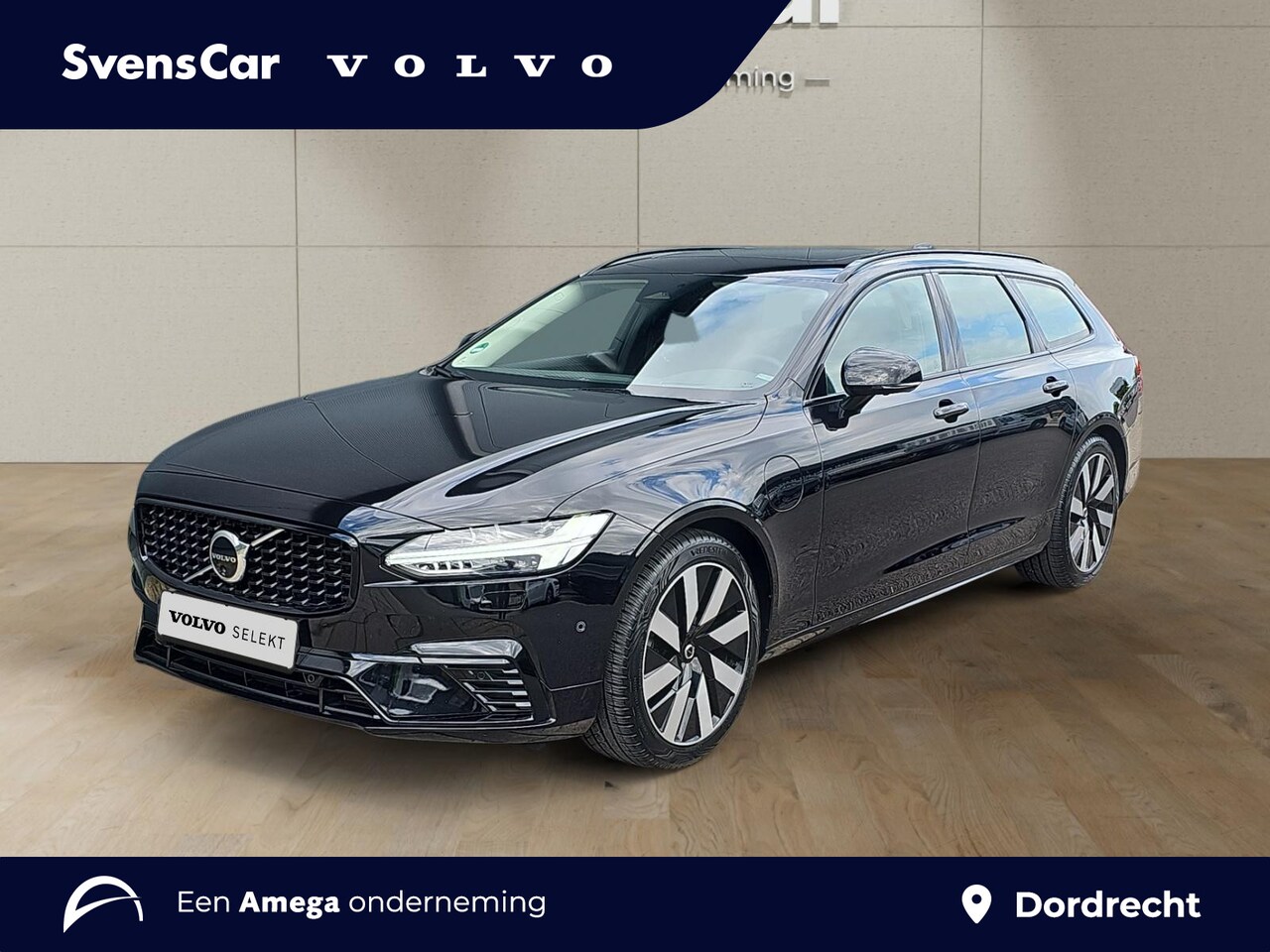 Volvo V90 - 2.0 T6 Plug-in hybrid AWD Ultra Dark | Trekhaak | Gelaagd glas | Harman/Kardon Audio | Pan - AutoWereld.nl