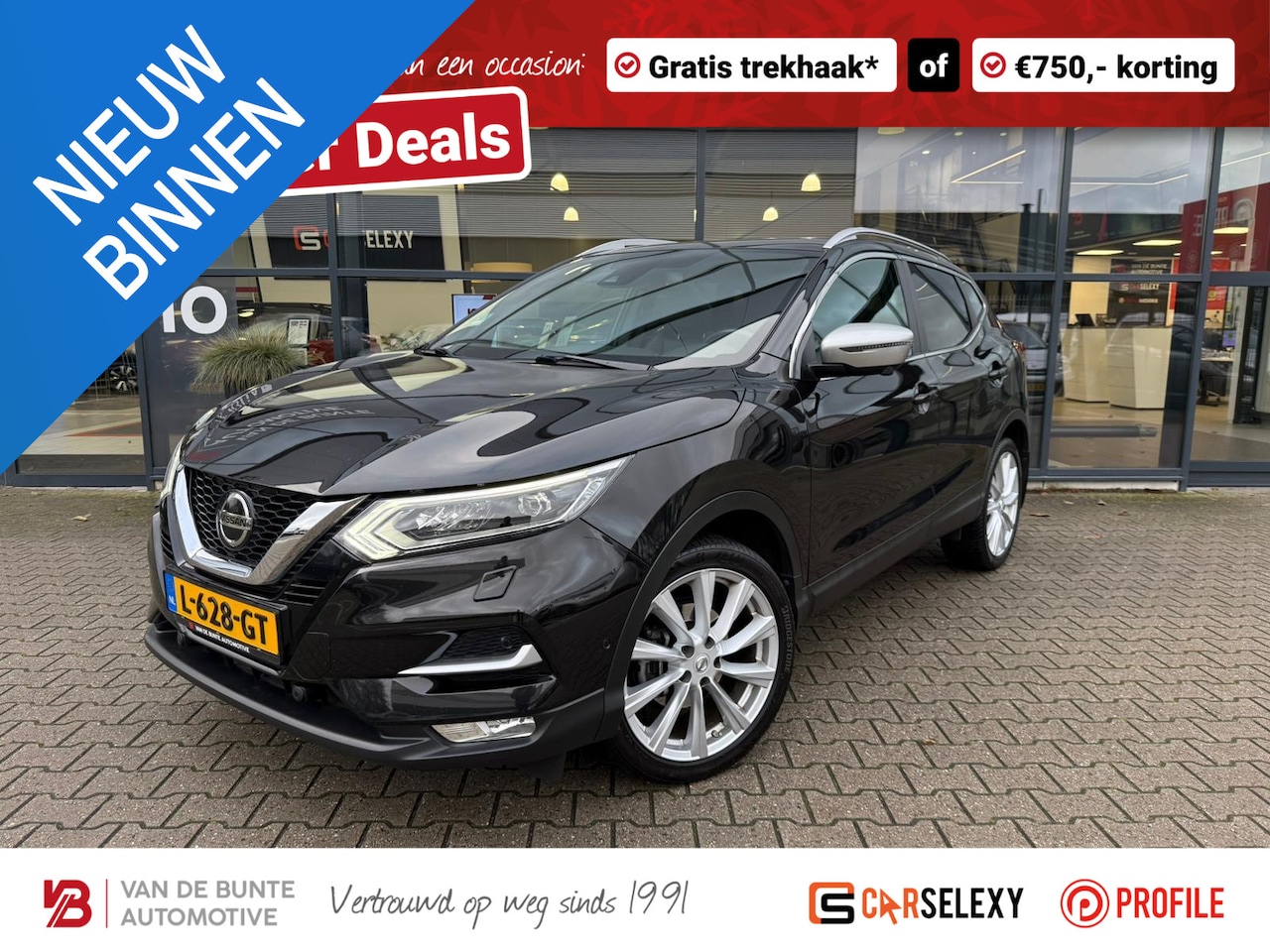 Nissan Qashqai - 1.3 DIG-T Tekna + *Trekhaak & Stoelverwarming* - AutoWereld.nl