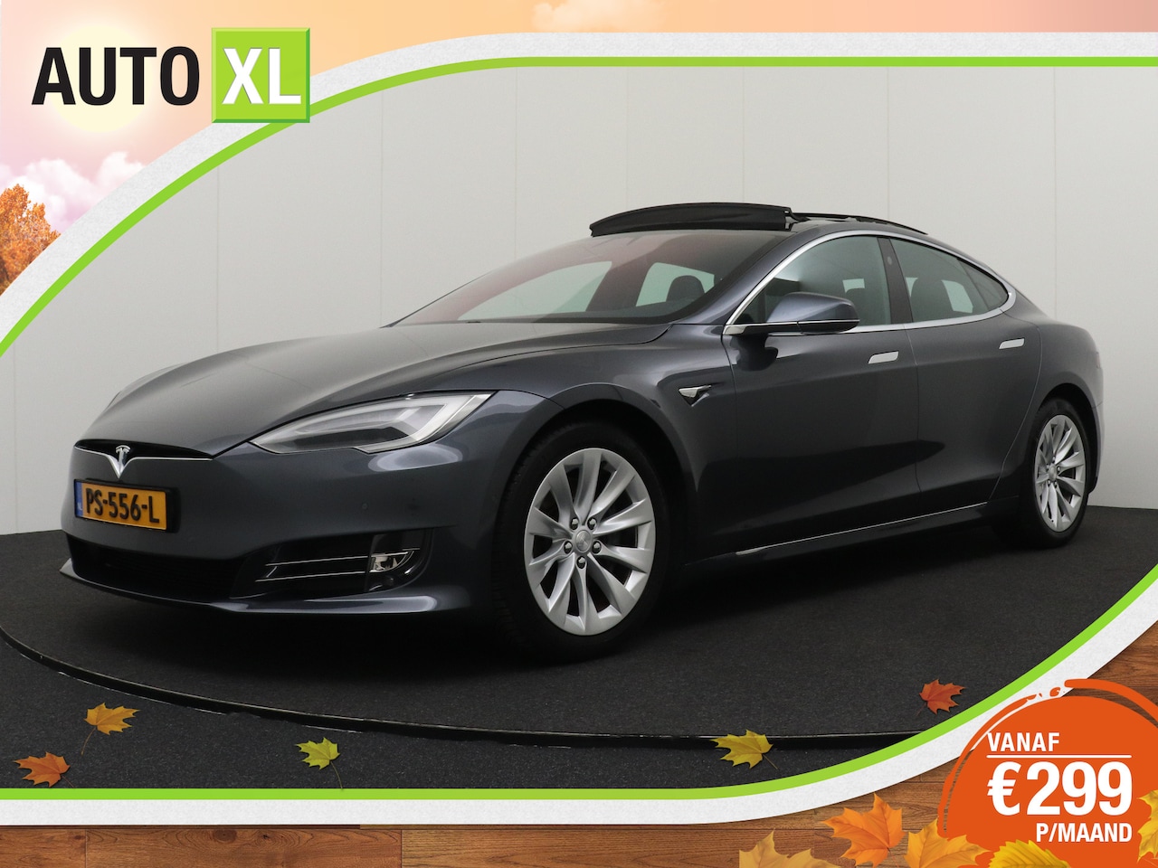 Tesla Model S - 75D Base 90%SOH Pano-dak Autopilot Leder 19'LMV Dodehoek - AutoWereld.nl