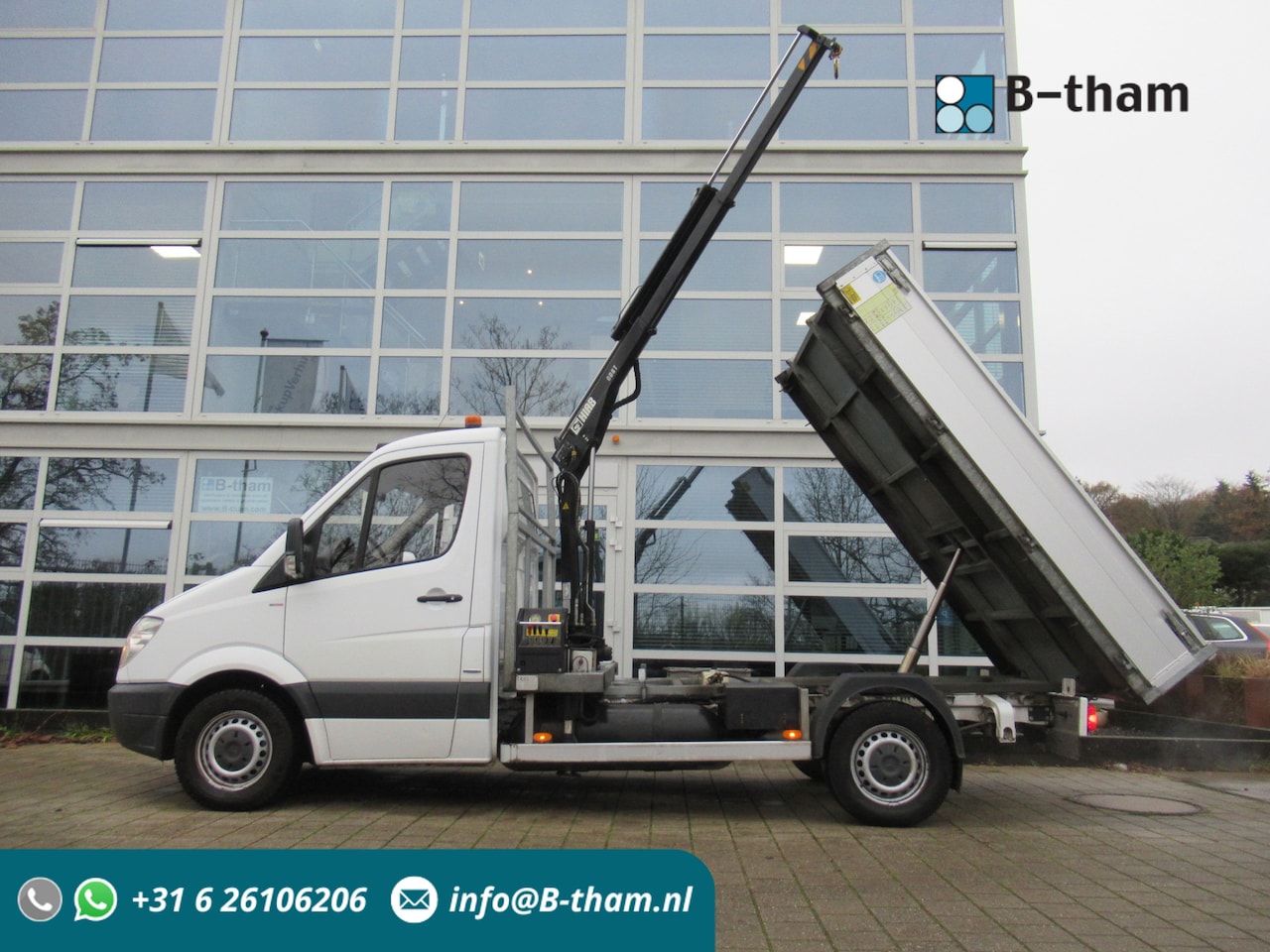 Mercedes-Benz Sprinter - 316 1.8 NGT 366 Kipper + HIAB Kraan Kran Crane - AutoWereld.nl