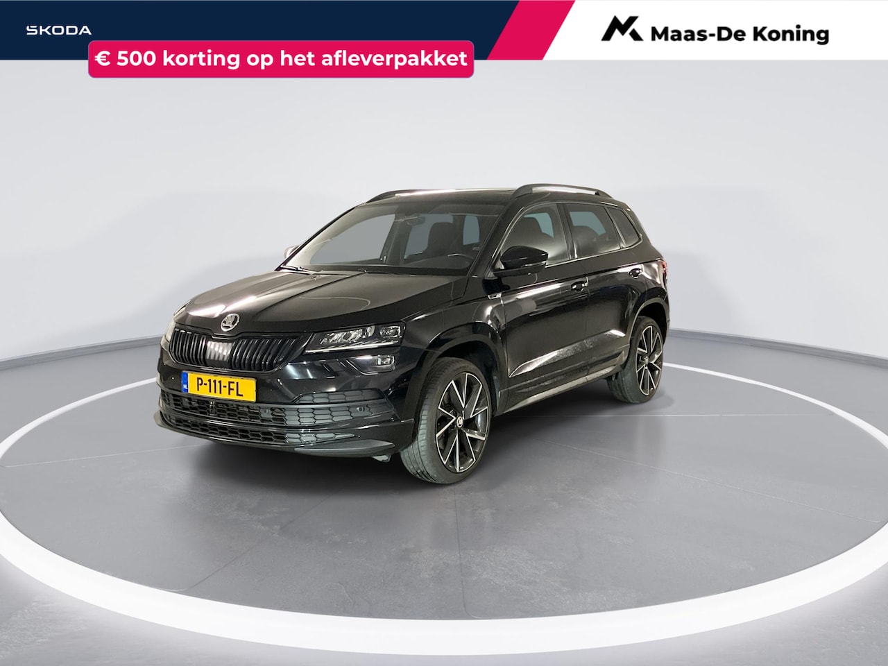 Skoda Karoq - 1.5 TSI 150pk DSG ACT Sportline Business · Panoramadak · 19'' Velgen · Apple/Android Car P - AutoWereld.nl