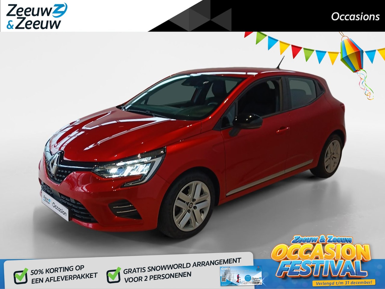 Renault Clio - 1.0 TCe Zen *Parkeersensoren*Navi Apple/Android Carplay*Cruise Control*Airco*1ste eigenaar - AutoWereld.nl