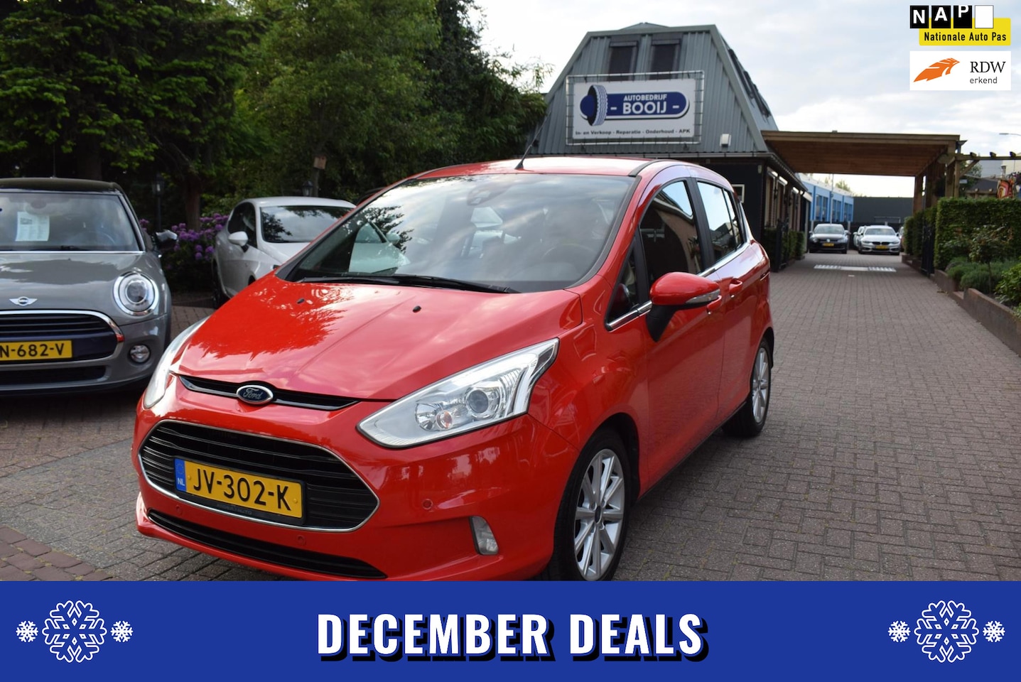 Ford B-Max - 1.0 EcoBoost Titanium/CRUISE/NAVi/AIRCO-ECC/TREKH/CAMERA/PDC V+A/NL-AUTO/BLUETOOTH/USB/VOO - AutoWereld.nl