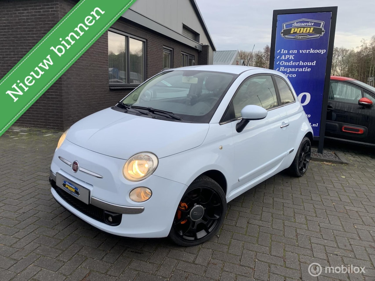 Fiat 500 - 1.4-16V Sport |Bluetooth|Navi|Lederen bekleding - AutoWereld.nl