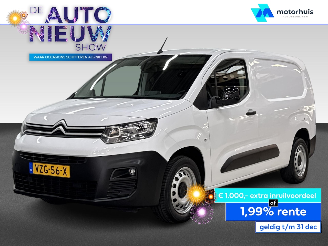 Citroën Berlingo XL - Van 1.5 BlueHDi 100PK L2H1 CLUB NAVI PDC CRUISE CAMERA BETIMMERING NAP - AutoWereld.nl