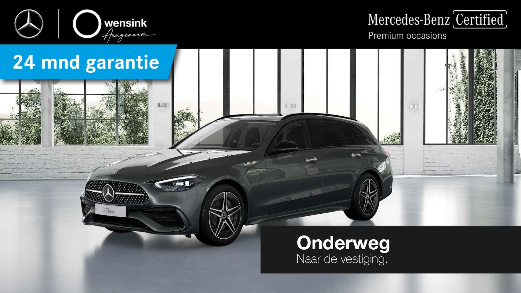 Mercedes-Benz C-klasse Estate - 300 e AMG Line | Night | Trekhaak | Unieke kilometerstand | Panoramadak | Headup | Rijassi - AutoWereld.nl