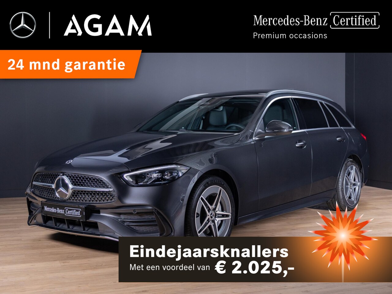 Mercedes-Benz C-klasse Estate - 300 e Star Edition AMG Line Panorama dak | Trekhaak - AutoWereld.nl