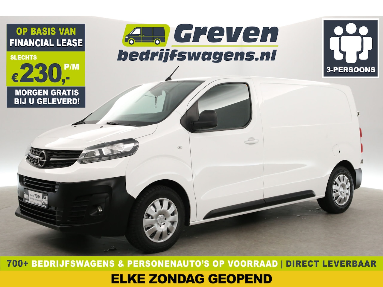Opel Vivaro - BlueHDi L2H1 | Airco | Camera | Cruise | Carplay | Trekh. | 3-Zits | Stoelverw. - AutoWereld.nl