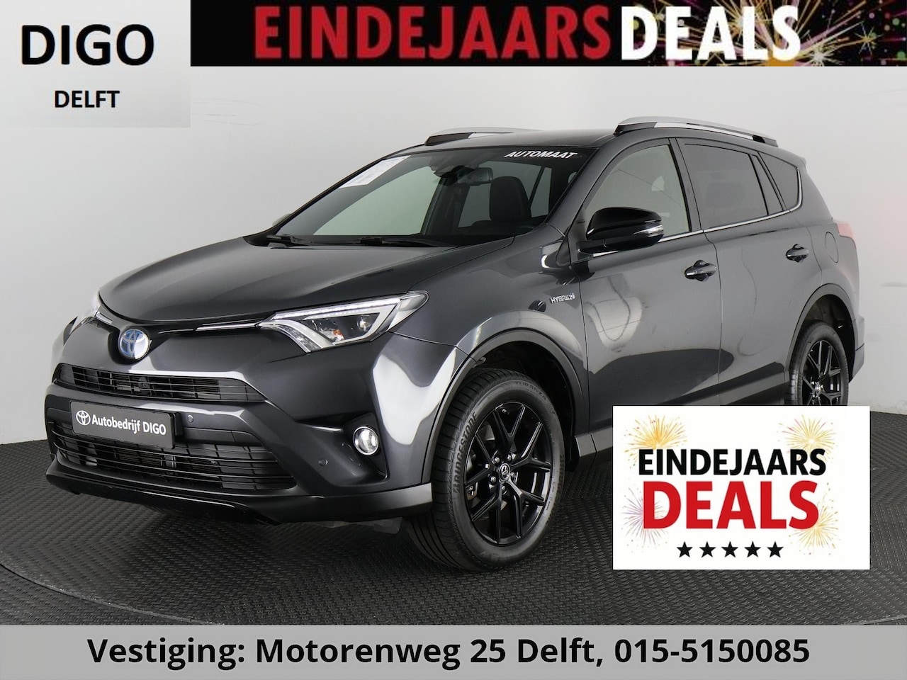 Toyota RAV4 - 2.5 HYBRID BLACK EDITION AUTOMAAT GARANTIE 6-2028 NAVI.PDC.CAMERA.18 INCH. SLECHTS 99.000 - AutoWereld.nl