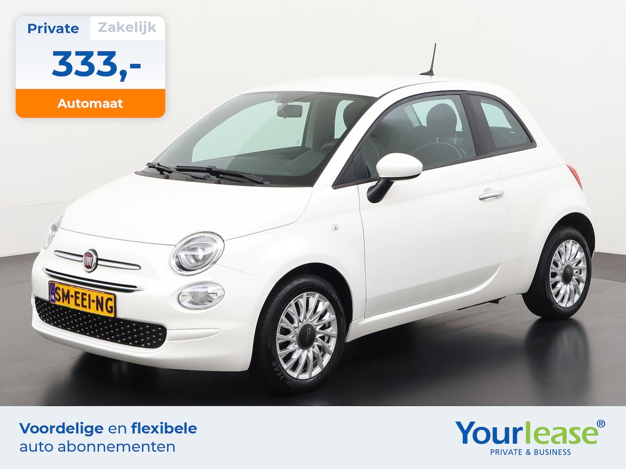 Fiat 500 - 1.2 Lounge Automaat | All-in 333,- Private Lease | Direct uit voorraad - AutoWereld.nl
