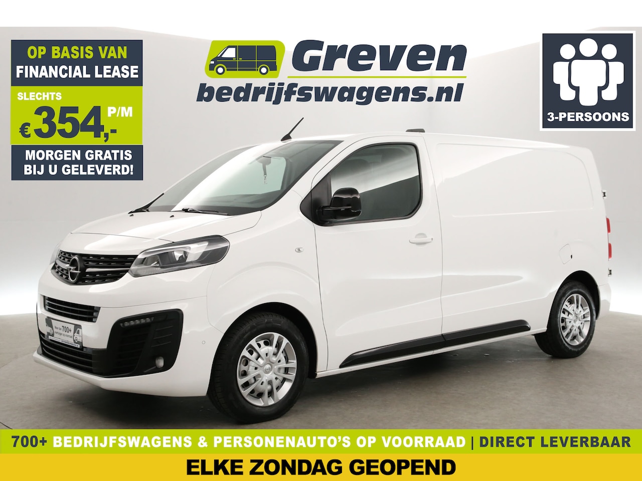 Opel Vivaro - 2.0 D L2H1 | 180 PK | Automaat | Airco | Cruise | Carplay | 360 Camera | 3-Zits | Stoelver - AutoWereld.nl