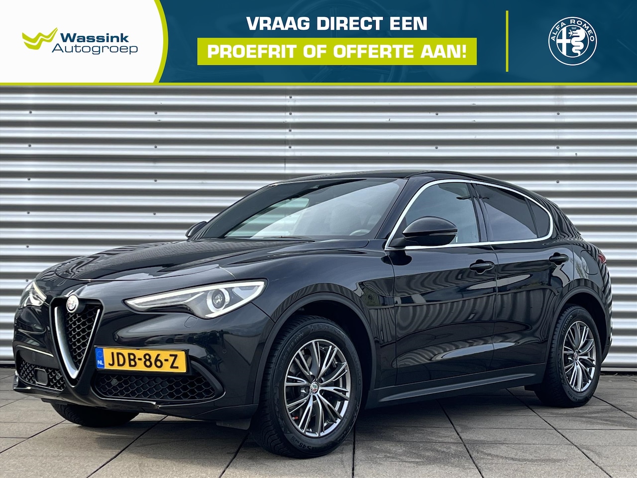 Alfa Romeo Stelvio - 2.0 Turbo 200PK Automaat AWD Super Navigatie | Lederpakket met elektrische stoelen en gehe - AutoWereld.nl