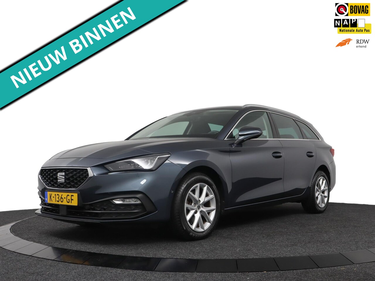 SEAT Leon Sportstourer - 1.5 TSI Style Launch Edition Camera/Ad.Cruise/Carplay/Navi/ECC - AutoWereld.nl
