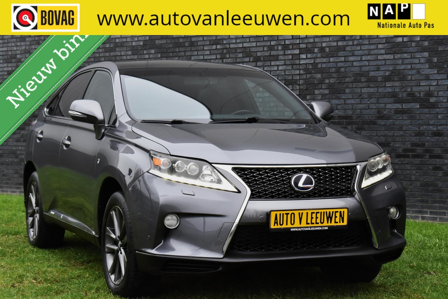 Lexus RX 450h - 4WD F-Sport MARK LEVINSON/PANORAMADAK/HUD/XENON/LED/LEDER/ETC.! - AutoWereld.nl