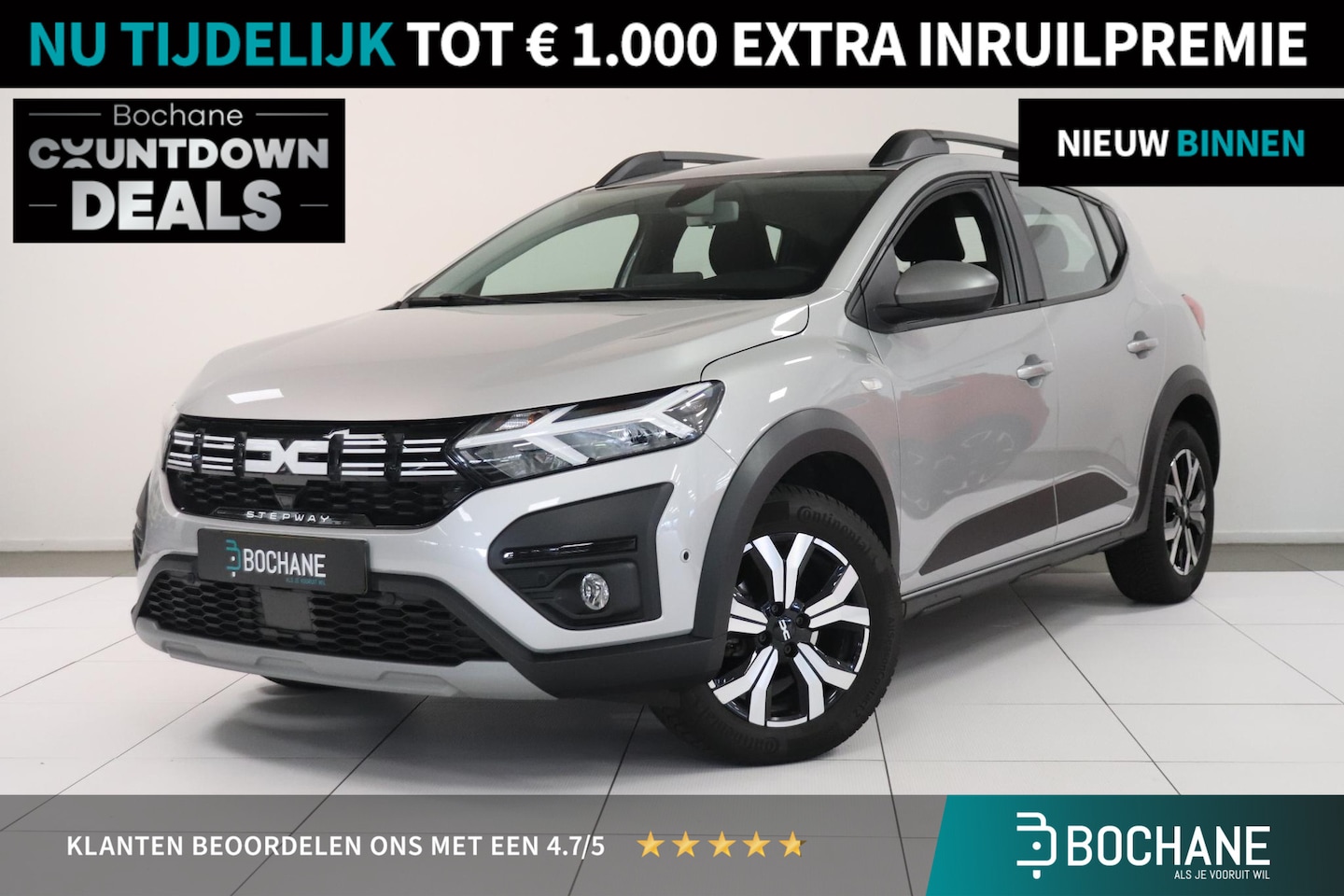 Dacia Sandero Stepway - 1.0 TCe 90 Extreme Automaat | Camera | Climate control | LED koplampen | Stoelverwarming | - AutoWereld.nl