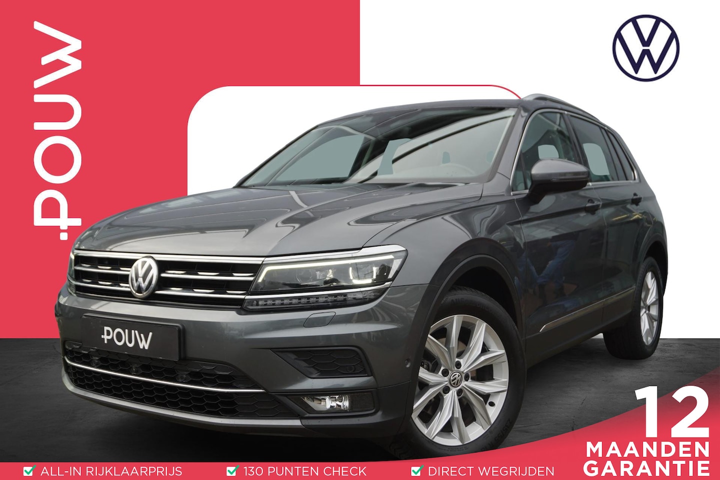 Volkswagen Tiguan - 1.4 TSI 150pk DSG 4Motion Highline Business R | Panoramadak | 360 Camera | Trekhaak | Lede - AutoWereld.nl