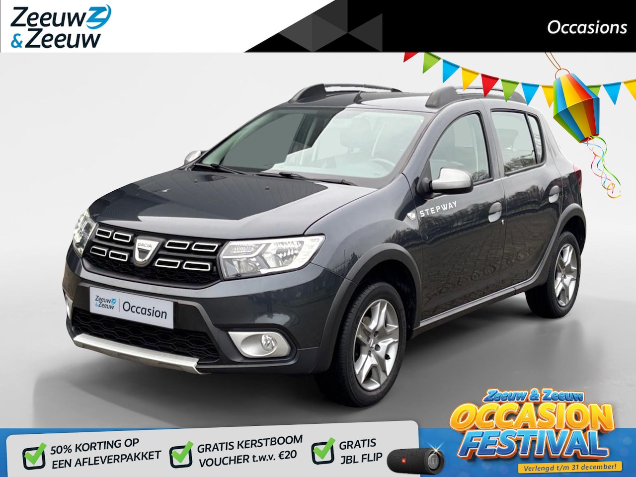 Dacia Sandero Stepway - 90PK TCe SL | Navi | Airco | Parkeersensoren | Armsteun | Cruise Control | Elektrische Ram - AutoWereld.nl