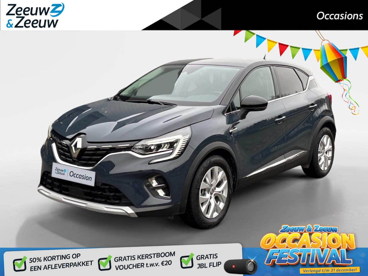 Renault Captur - 145PK E-Tech Hybrid Intens Automaat | Camera | Parkeersensoren | Apple CarPlay/Android Aut - AutoWereld.nl