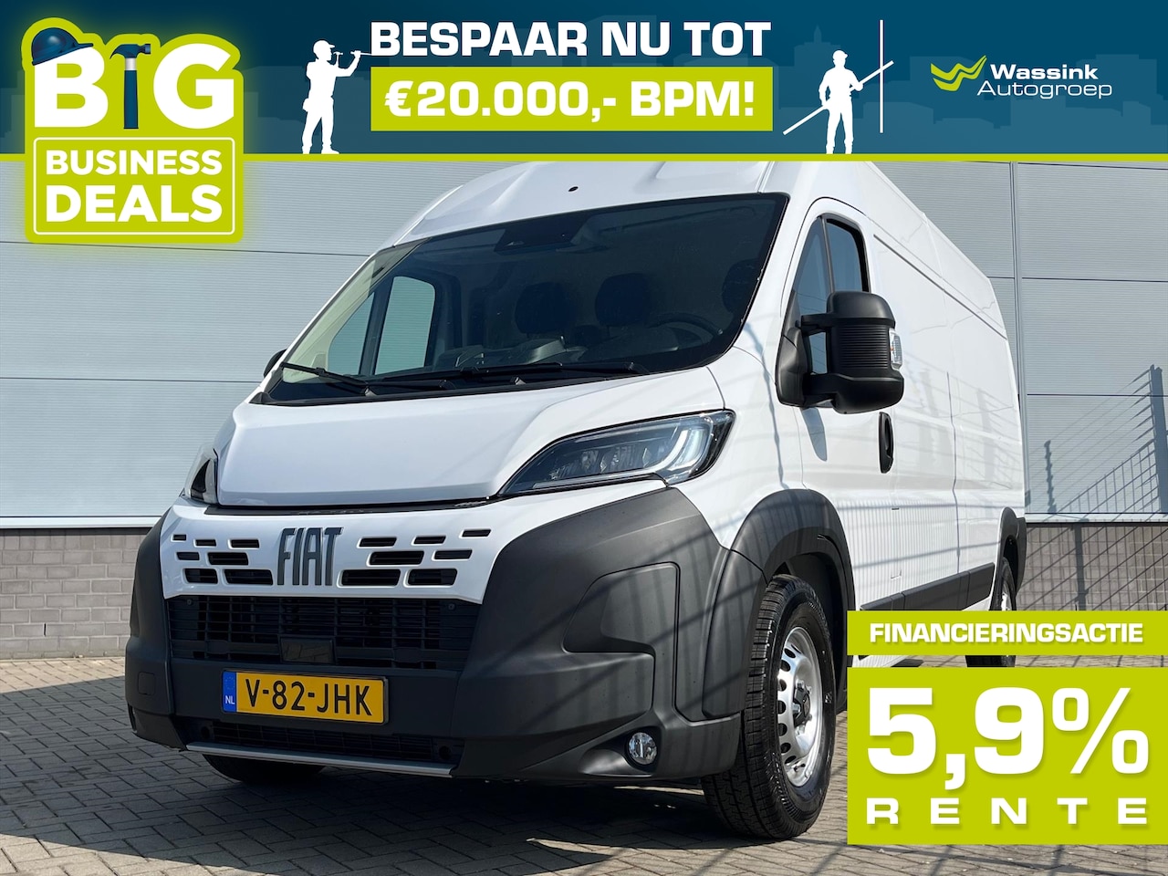 Fiat Ducato - GB 2.2 MJ 140pk L3H2 35 Zwaar | Trekhaak | 3 Sleutels | Extra Opbergruimte | Cruise Contro - AutoWereld.nl